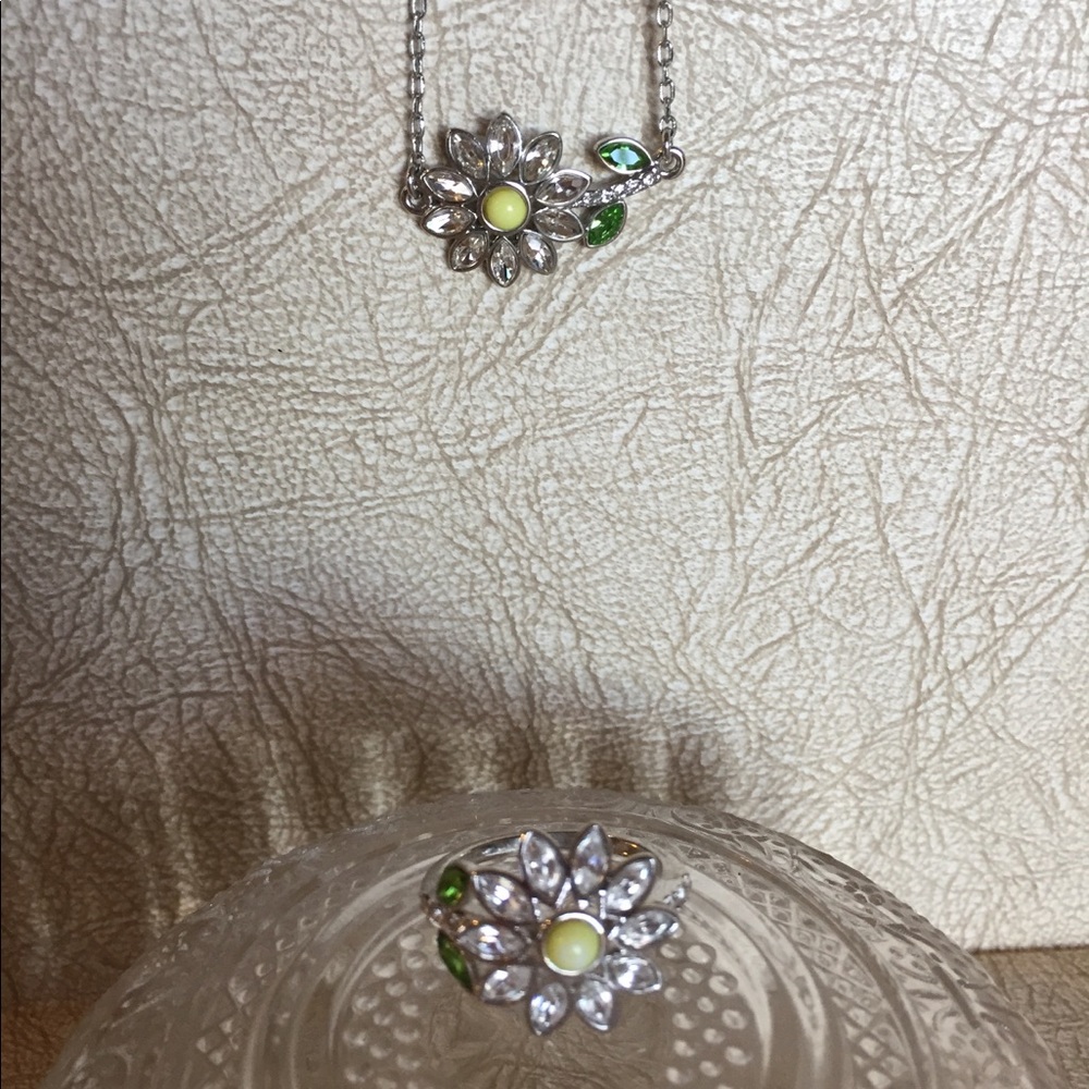 Lia Sophia necklace and matching ring